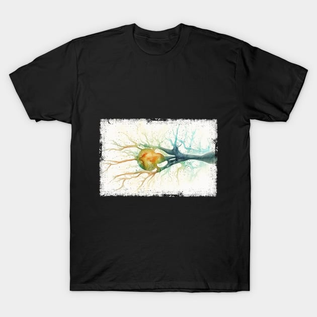 Abstract Human nerve cell T-Shirt by erzebeth